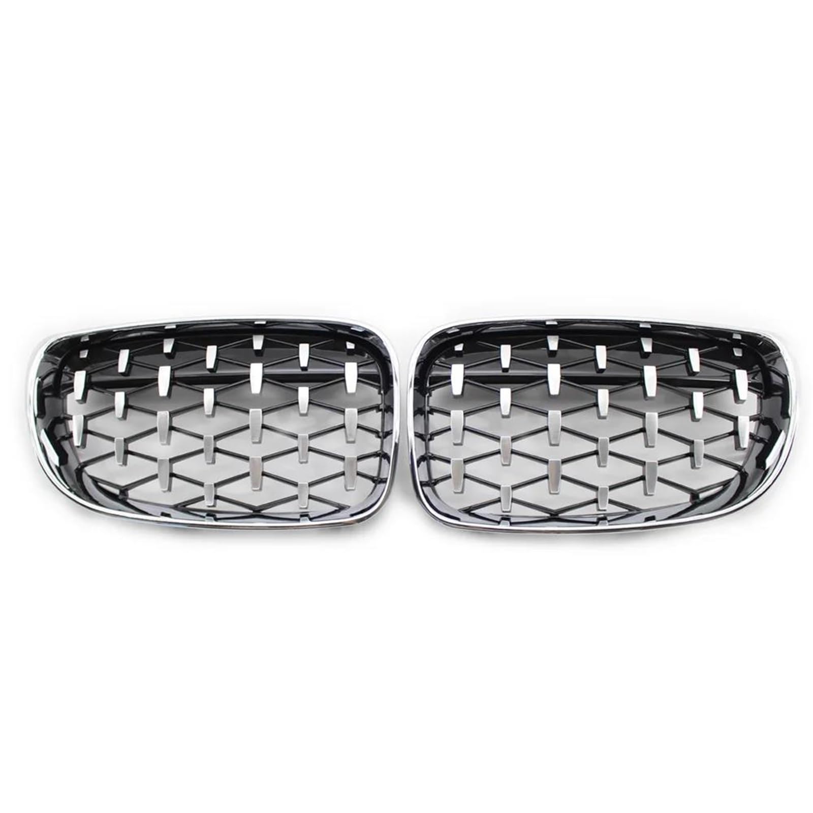 Front-Nierengitter für 1er-Serie E81 E82 E87 E88 2007–2013 Renngrill Chrom und Fr&on&T Nierensternenhimmel Meteorgrill (Chrom - 2007–2013) von BEPHON