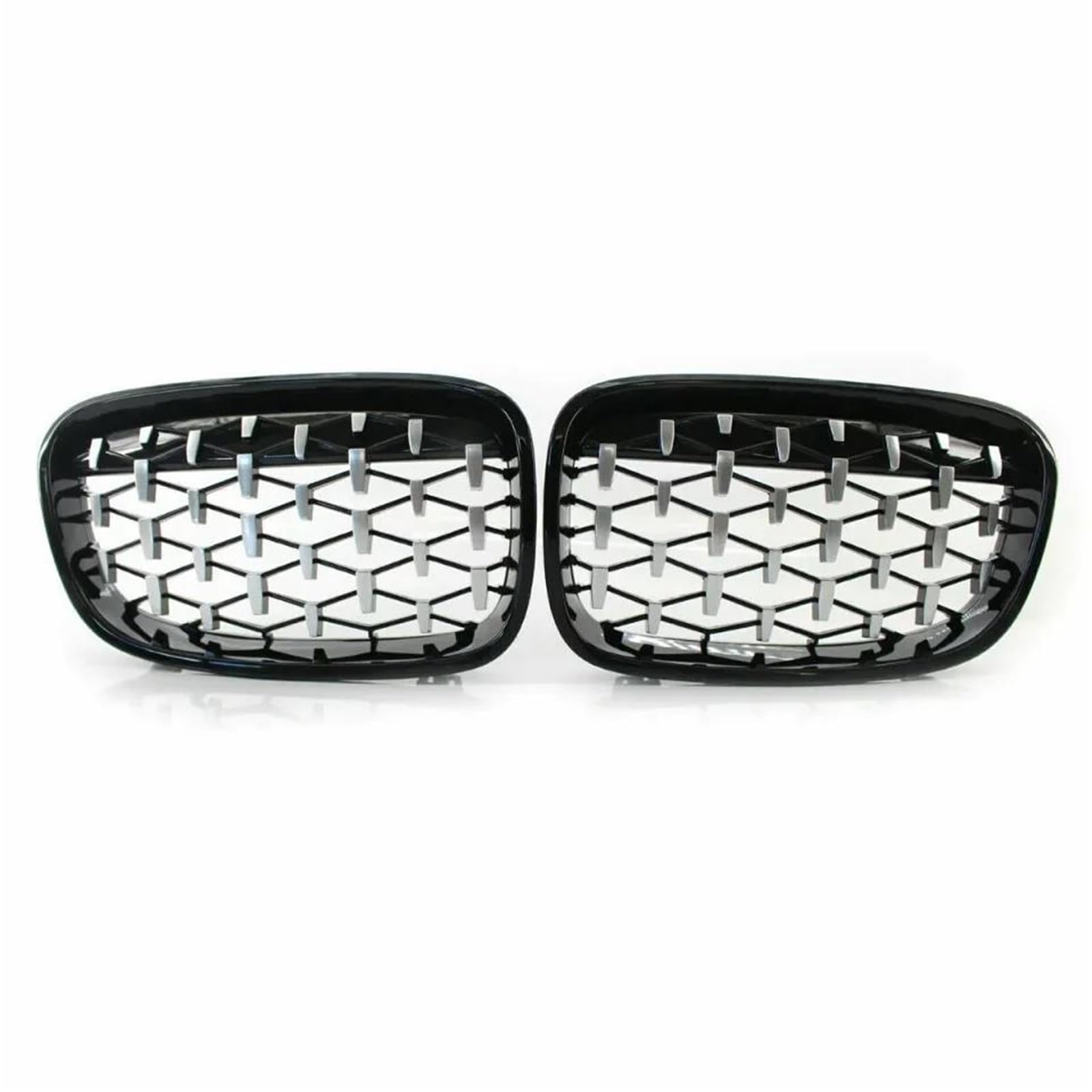 Front-Nierengitter für 1er-Serie F20 M140i 118d F21 2012–2014 Sternenhimmel-Zubehör, Auto-Fr&on&T Kühlergrill (Chrom, Schwarz, 2012–2014) von BEPHON