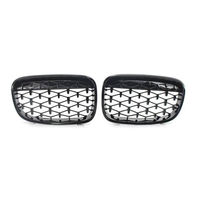 BEPHON Kohlefaser-Auto-Frontgrill Für 1er F20 m140i 118d F21 2012–2014, Sternenhimmel-Stil, Kühlergrill-Zubehör, Auto-Frontgrill(Chrome Sliver-2012-2014) von BEPHON