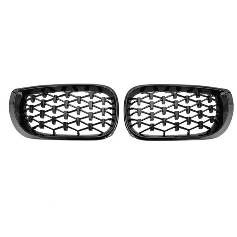 Front-Nierengitter für 3 Serien E46 2002–2005 320i 325Xi 330Xi Kühlergrill Auto Chrom Sternenhimmel Grill Auto Fr&on & T Stoßstangengitter (schwarz - 2002–2005) von BEPHON