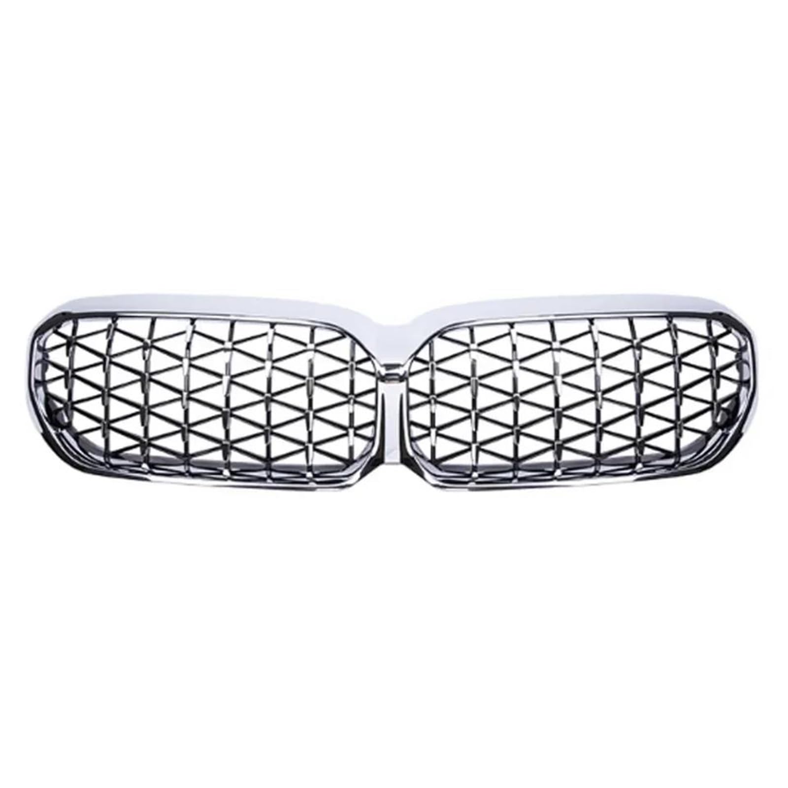 Front-Nierengitter für 5er-Serie G30/G31 2021–2023 530i 540i Kühlergrill Fr&on & t Stoßstange, Chrom, Sternenhimmel, Motorhaubengrill (Chrom, Silber, 2021–2023) von BEPHON