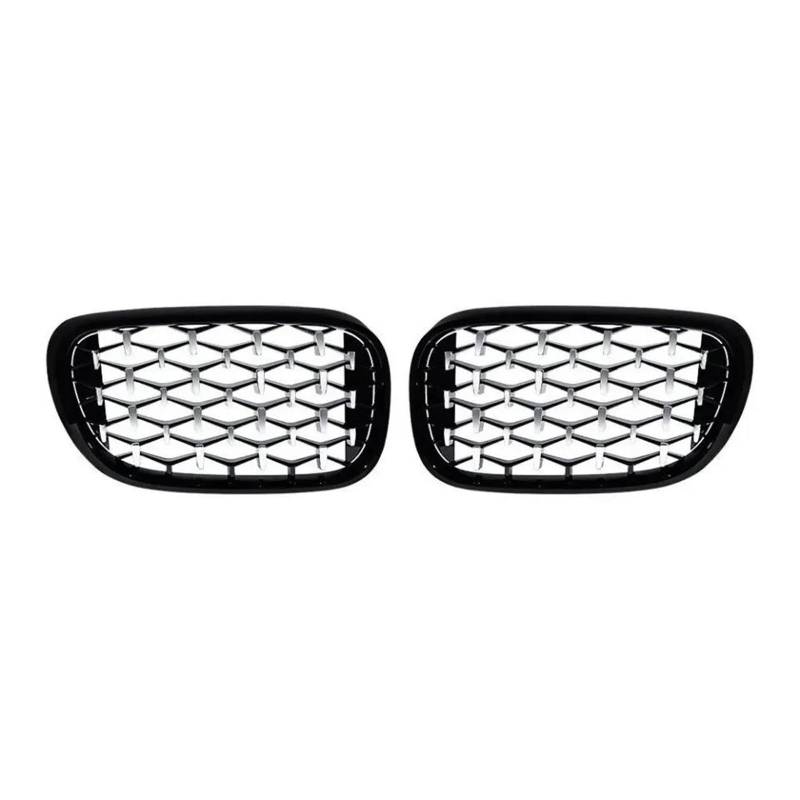 Front-Nierengitter für 7er-Serie G11 G12 2015–2019 740i 750i Chrom Sternenhimmel Stil Grills Fr&on & T Racing Grills (Chrom Schwarz - 2015–2019) von BEPHON