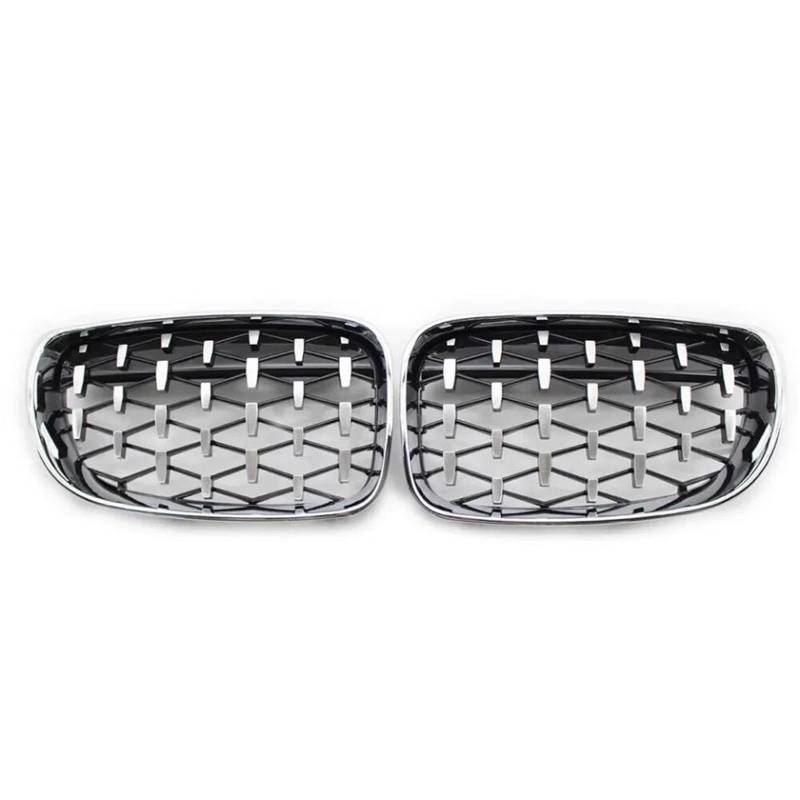 Front-Nierengitter für E81 E87 E82 E88 128I 130I 135I 2007–2011 Auto Fr&on & t Stoßstange Nieren Sternenhimmel Kühlergrill Racing Grills (Silber - 2007-2011) von BEPHON