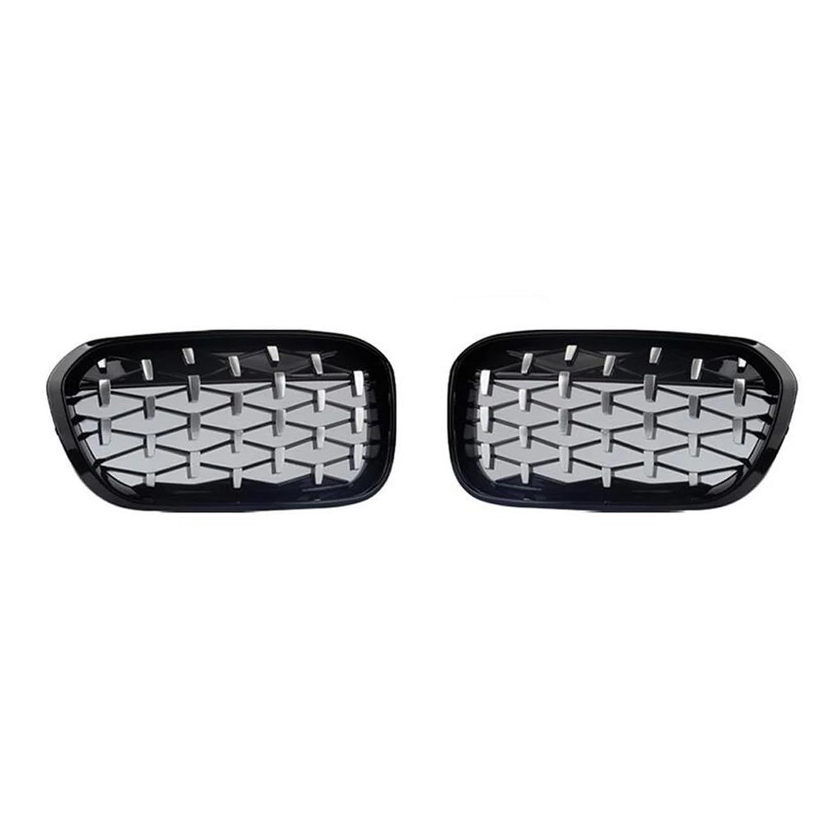 Front-Nierengitter für F20 F21 2015–2019 118i 120i 125i m140i Silber Grills Starry Skystyle Fashion Fr&on & T Grill (Black Slive-2015–2019) von BEPHON