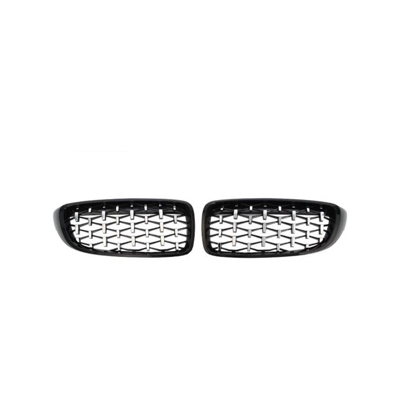 Front-Nierengitter für F32 F33 F36 F80 F82 2013–2019 Cabriolet CO&UP & E 425i 430i 440i 435i 2 Stück Fr&on & t Bumper Starry SkyKidney Grill Racing Grill (schwarz und silber-2013–2019) von BEPHON