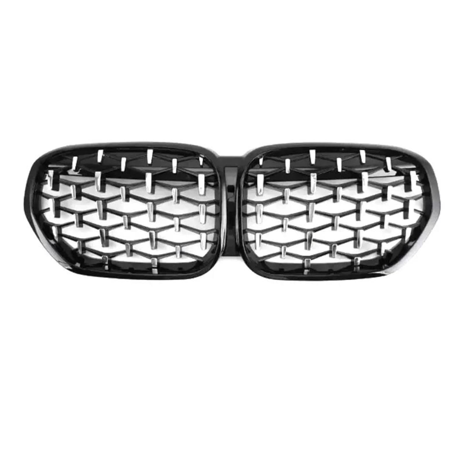 BEPHON Kohlefaser-Auto-Frontgrill Für X1 F48 2020–2022 Frontstoßstangengitter, verchromte Gitter im Sternenhimmel-Stil(Chrome Black-2020-2022) von BEPHON