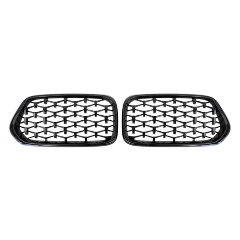 BEPHON Kohlefaser-Auto-Frontgrill Für X2 F39 2018–2021 Renngrills, verchromte Frontstoßstangengitter im Sternenhimmel-Stil(Glossy Black-2018-2021) von BEPHON