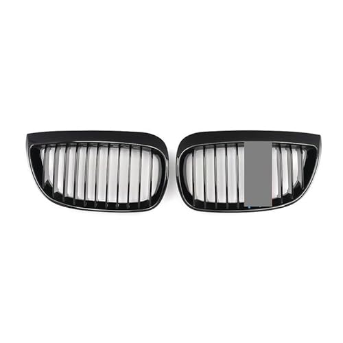 Für E81 E87 1er-Serie 2004-2007 modifiziertes Teil Autozubehör Performance Nierengitter Schwarz Kühlerschutz Kühlergrill Frontstoßstange (Typ 1 Single Bar) von BEPHON