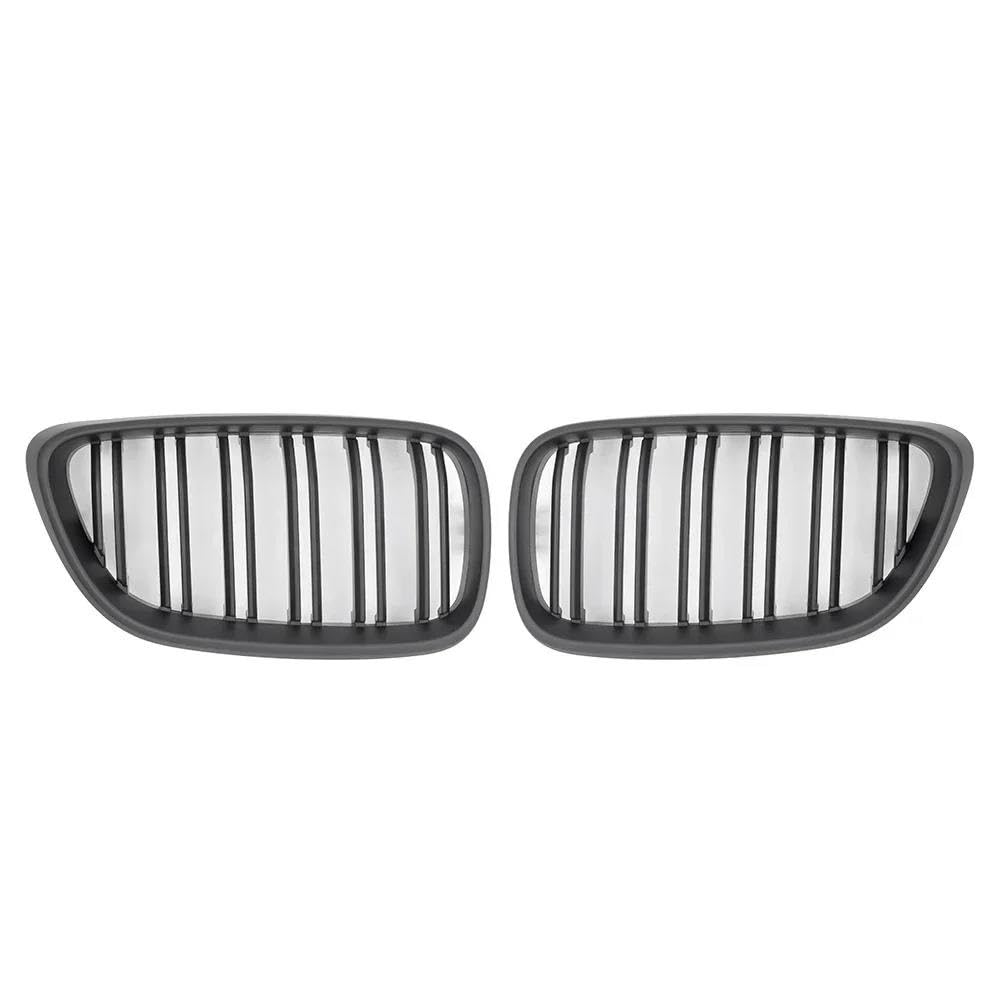 Kohlefaser-Auto-Frontgrill Für 2er F22 F23 F87 M2 2014-2018 Zubehör Auto Fr&on&t Nierengrill Renngrill Dual Line Grills(Matte Black) von BEPHON