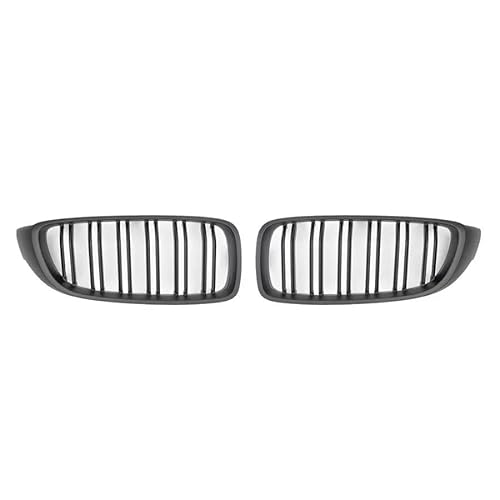 Kohlefaser-Auto-Frontgrill Für 4er F32 F33 F36 F80 F82 2013-2019 420i 428i 430i Carbon-Kühlergrill Zubehör Frontstoßstange Nieren-Facelift-Grill(Matte Black) von BEPHON