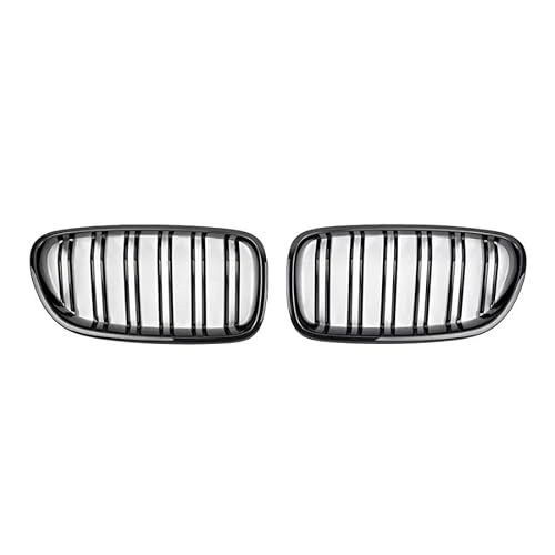 Kohlefaser-Auto-Frontgrill Für 5er F10 F11 F18 520 523 525 520d 530d 540i 2010-2017 Grills Auto Kühlergrill Nieren Racing Grill Glanz Schwarz Gitter(Glossy Black) von BEPHON