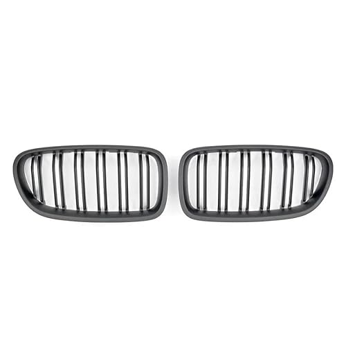 Kohlefaser-Auto-Frontgrill Für 5er F10 F11 F18 520 523 525 520d 530d 540i 2010-2017 Grills Auto Kühlergrill Nieren Racing Grill Glanz Schwarz Gitter(Matte Black) von BEPHON