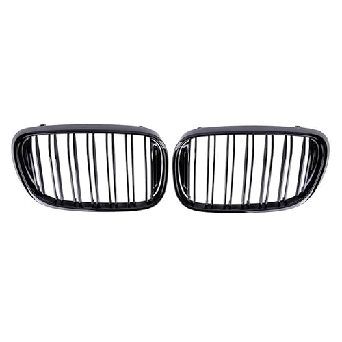 Kohlefaser-Auto-Frontgrill Für 7er-Serie G11 G12 730li 740li 2016-2020 Autogitter Auto Frontgrill Stoßstange Nierengrill Haube Glänzend Schwarz Renngitter(Gloss Black) von BEPHON