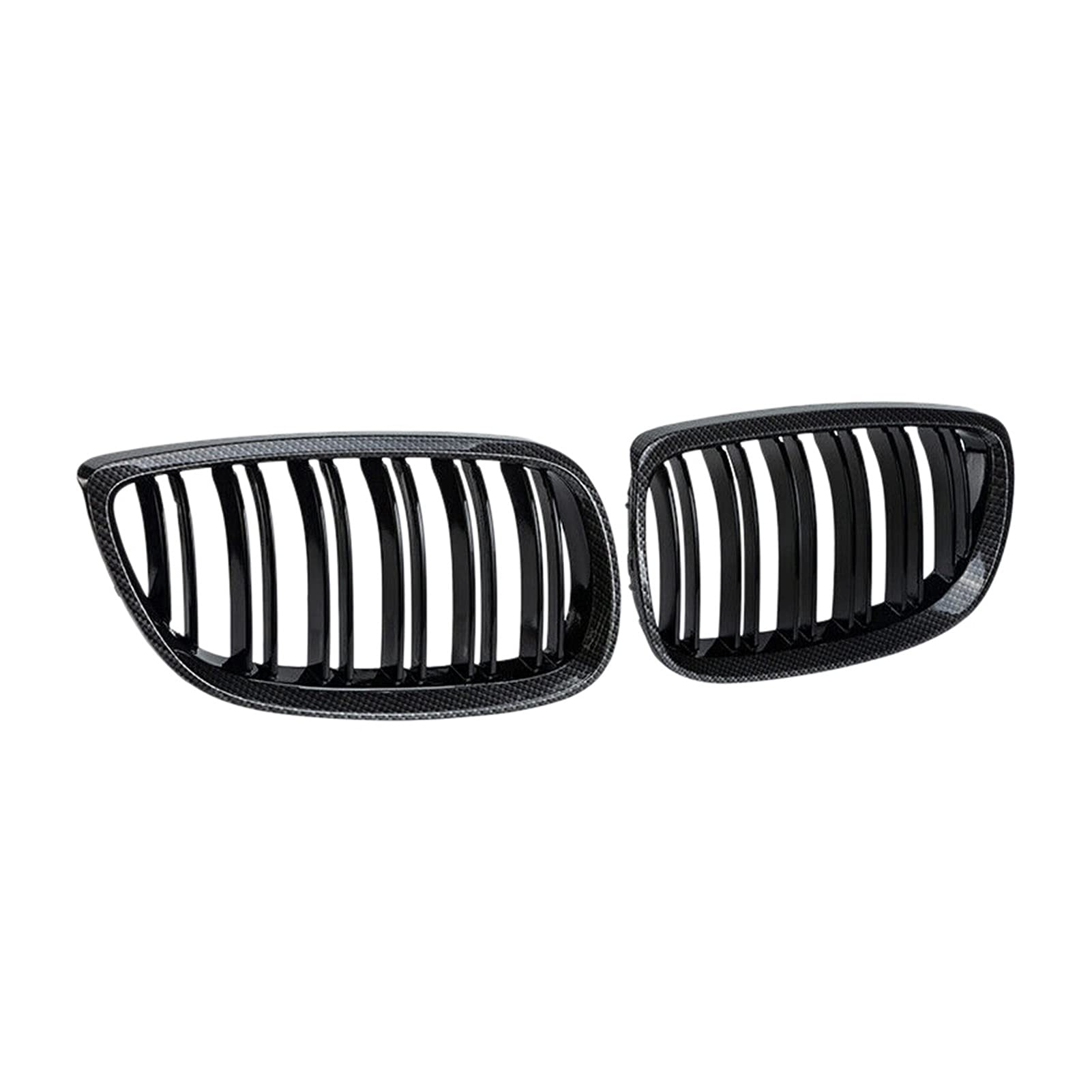 Kohlefaser-Auto-Frontgrill Für -BM&W E90 E92 E93 M3 328I 335I 2007-2011 Carbon Fiber Look Front Nierengrill 51137157275 51137157276 Autozubehör von BEPHON