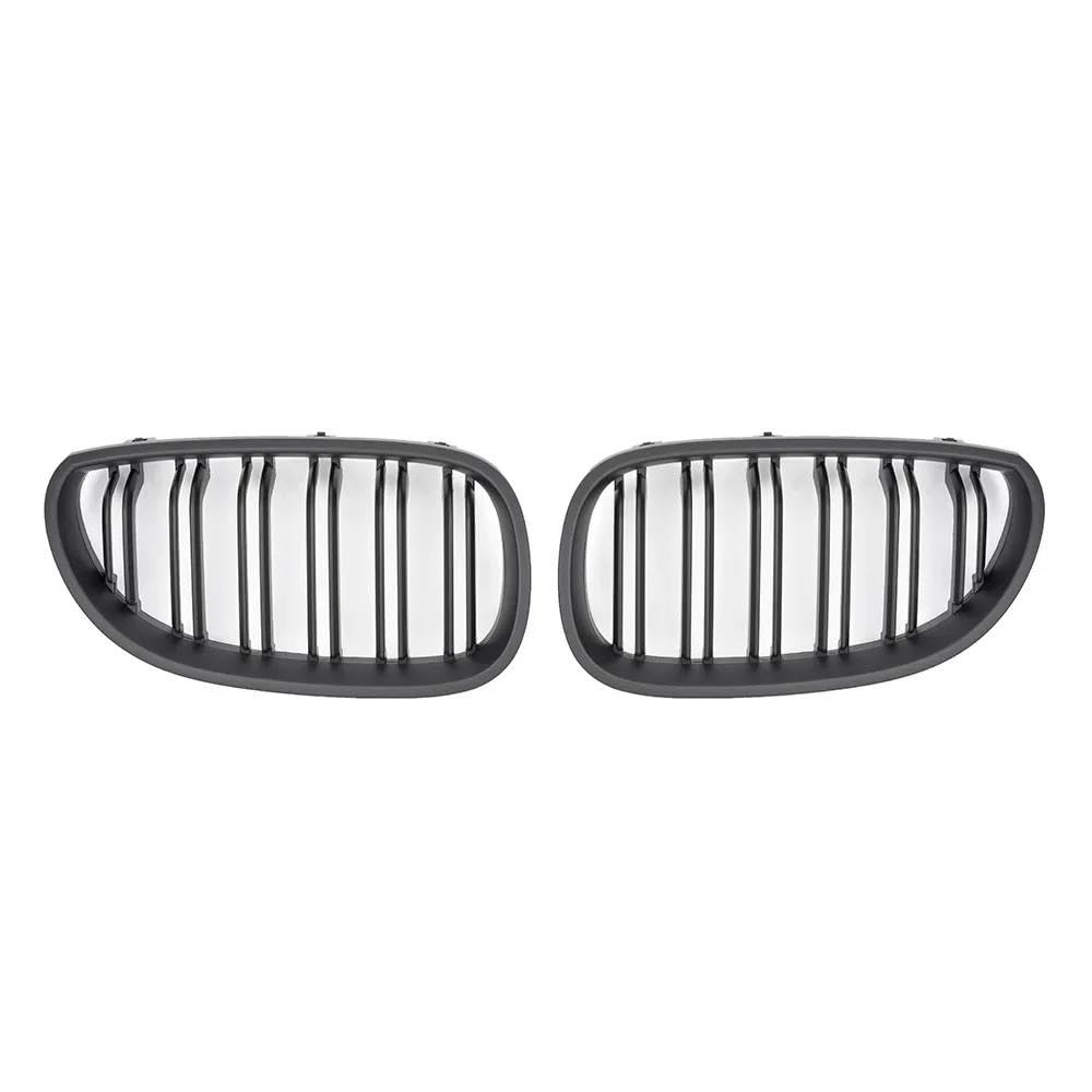 Kohlefaser-Auto-Frontgrill Für E60 E61 5 Serie 2003-2009 Auto Auto Fr&on&t Stoßstange Grille Nieren Racing Grill Gitter(Matte Black) von BEPHON