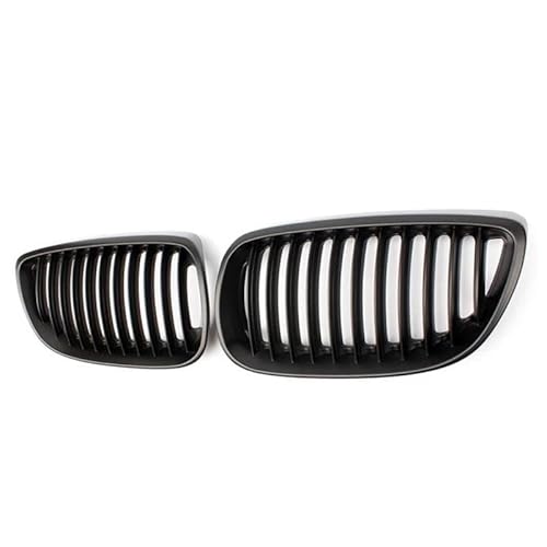 Kohlefaser-Auto-Frontgrill Für E92 E93 M3 3er-Serie 2006–2009, 2 Türen, 316i 320d 320i 323i 325d 325i 330i, Auto-Kühlergrill, schwarz glänzend, Grill(Matte Black) von BEPHON