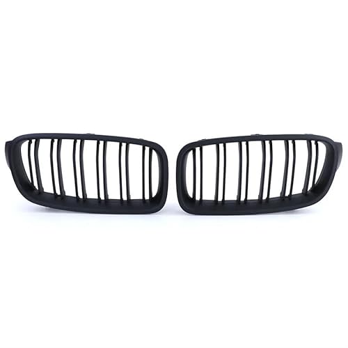 Kohlefaser-Auto-Frontgrill Für F30 F31 F35 2012-2018 320i 325i 328i Autozubehör ABS Auto-Styling Frontniere Kühlergrill Doppellamellengrill(Matte Black) von BEPHON