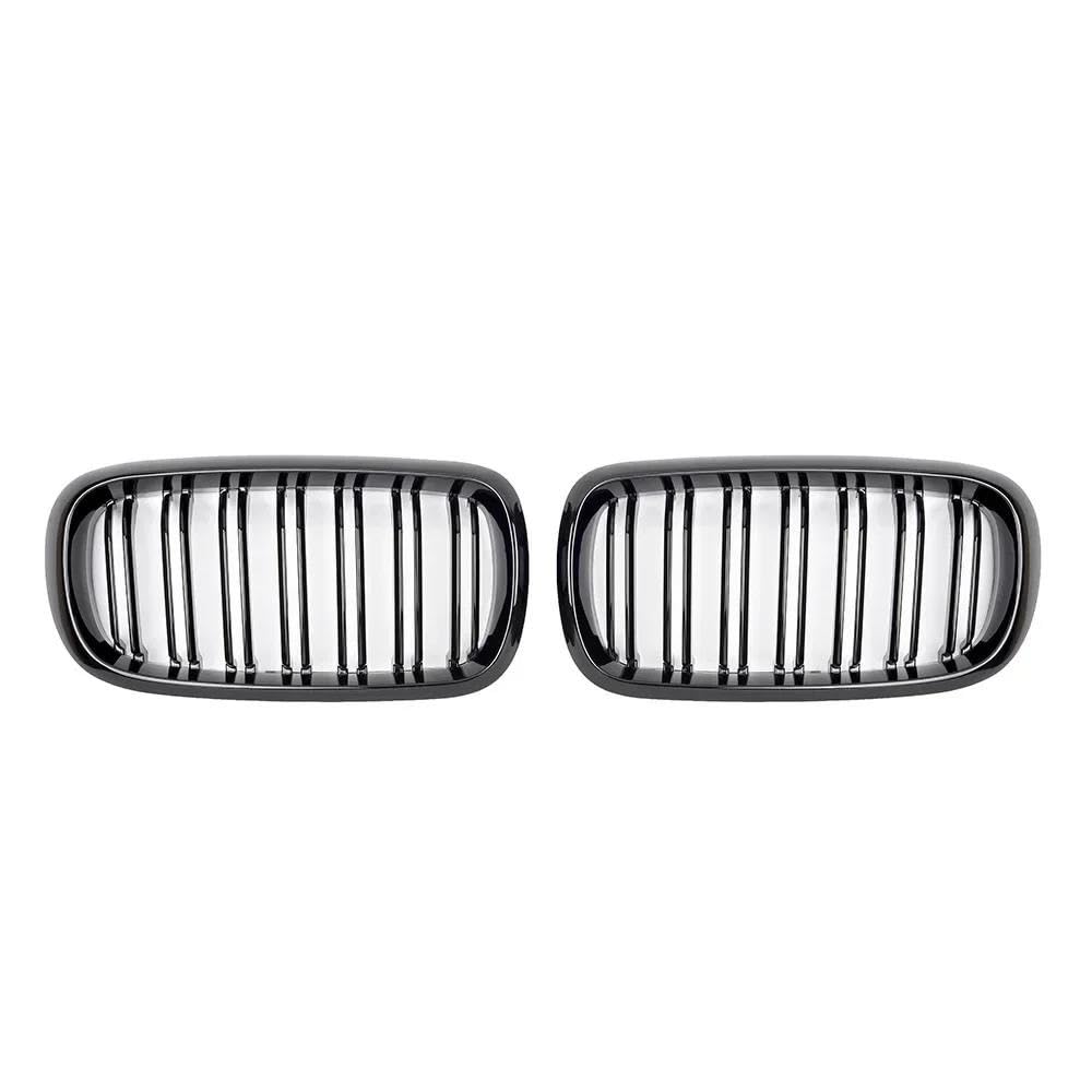 Kohlefaser-Auto-Frontgrill Für X5 X6 F15 F16 2014 2015 2016 2017 2018 Auto Vorderen Stoßfänger Nieren Facelift Grill Abdeckung Innen Kühlergrills(Glossy Black) von BEPHON