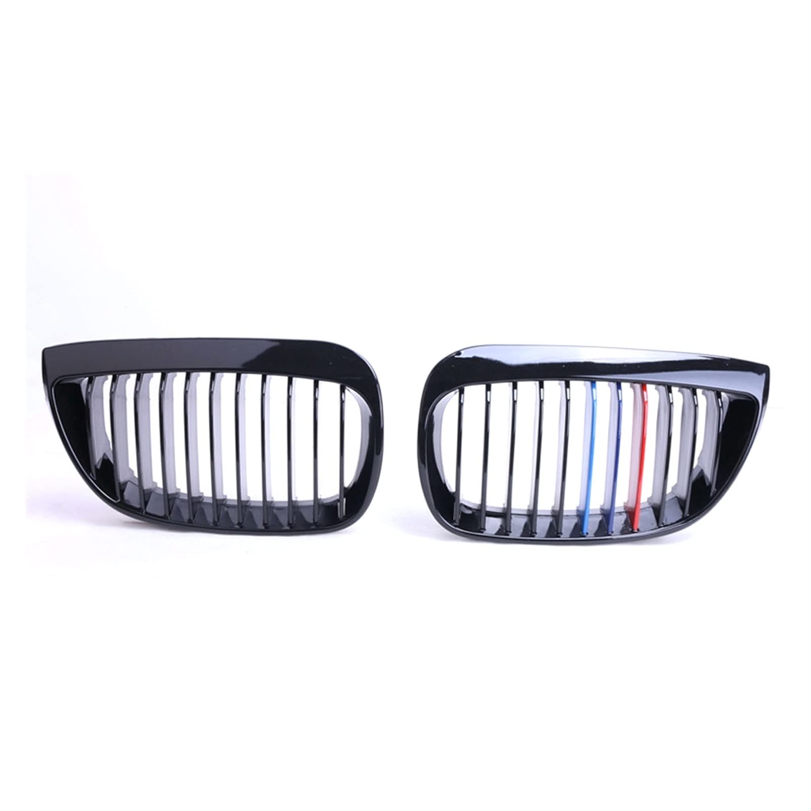 Kühlergrill vorne für BMW & W E81 E87 E88 1er-Serie 2004–2007 glänzend schwarz M-Farbe Nieren-Kühlergrill von BEPHON