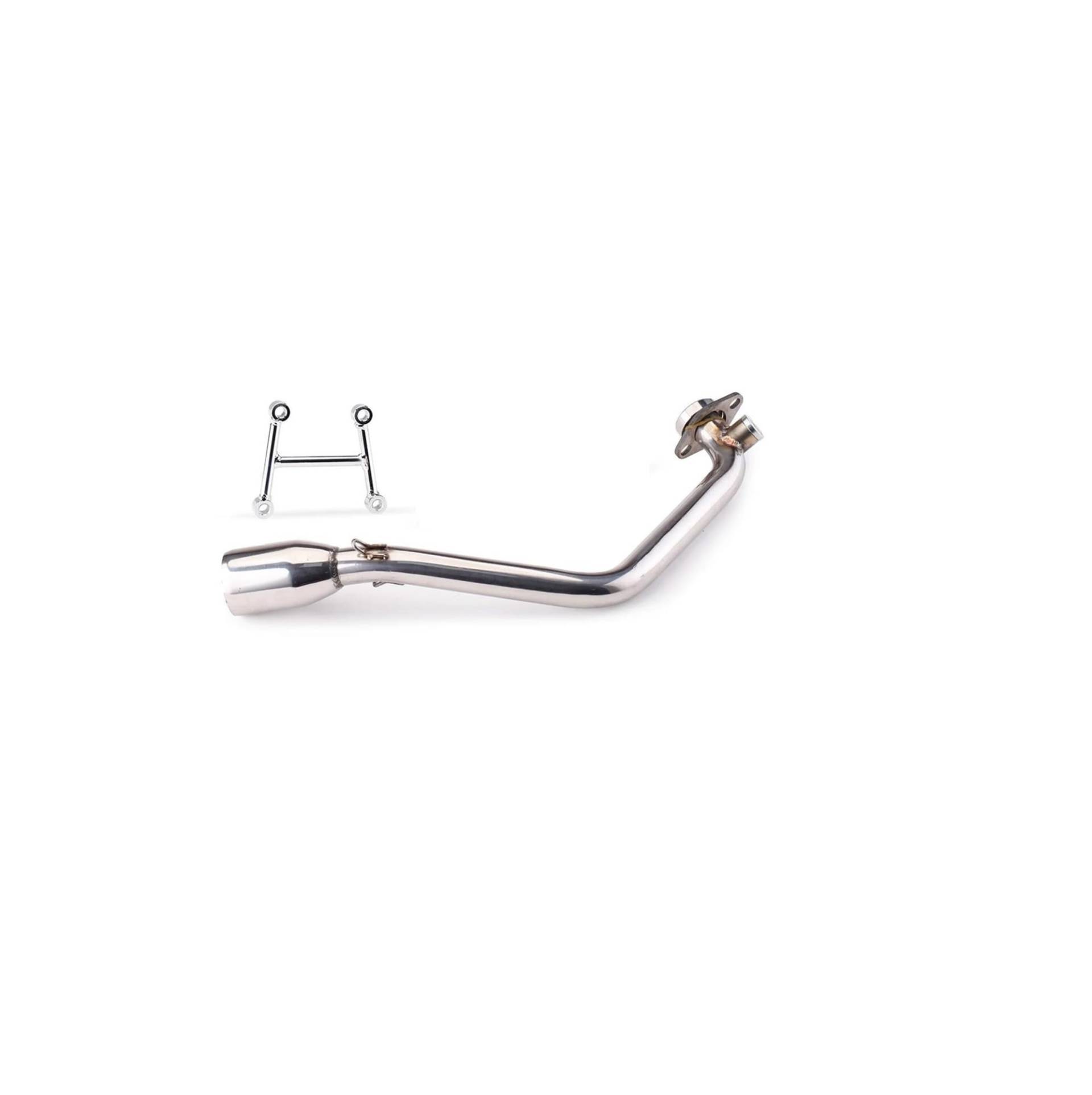 Motocicli Mid-Pipe Mittlerer Anschluss Für Tigra 150 Modifikation Vorderer Mittelrohr Motorrad Schalldämpfer Exhuast Motorrad Auspuff Komplett System (Color : TYPE-C) von BEPHON