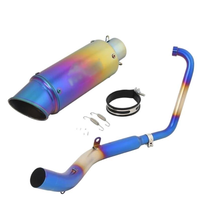 Motocicli Mid-Pipe Zwischenstecker Anschluss für ZO&NT&ES ZT125 ZT 125 U1 G1 Z1 Z2 2021 2022 Komplette Slip-On-Systeme Motorrad Auspuff ändern Fuge vorne Mid Anschluss Schalldämpfer (Typ von BEPHON