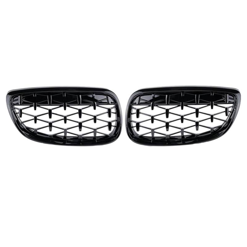 Nierengitter vorne für 3er E92 E93 2DR 2006-2010 2X Auto Fr&on & t Stoßstange Haube Nieren Kühlergrill Sternenhimmel Meteor Racing Grill Glänzend Schwarz von BEPHON