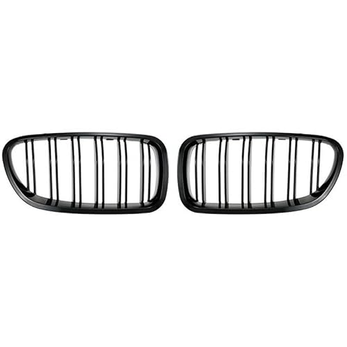 Nierengitter vorne für F10, F18, F02, F11, M5, 10–15, Doppellamellen-Kühlergrill, glänzend, schwarz, Nierensport von BEPHON