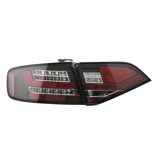 Rückleuchten Set für Anhänger für Audi A4L B8 2009-2012 LED-Rücklicht Facelifting Rücklicht DRL Autosignal Plug and Play Autozubehör (Farbe: Hellschwarz, 1 Set) von BEPHON