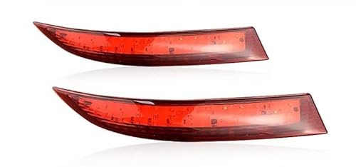 Rückleuchten für Anhänger für BM&W X5 E70 LCI 2010 2011 2012 2013 Dritte 3. Bremslicht, 2 Stück LED-Stoßfänger, Auto-Heckstoßfänger, Reflektor, Bremslicht (Farbe: 2 rote Linsen) von BEPHON