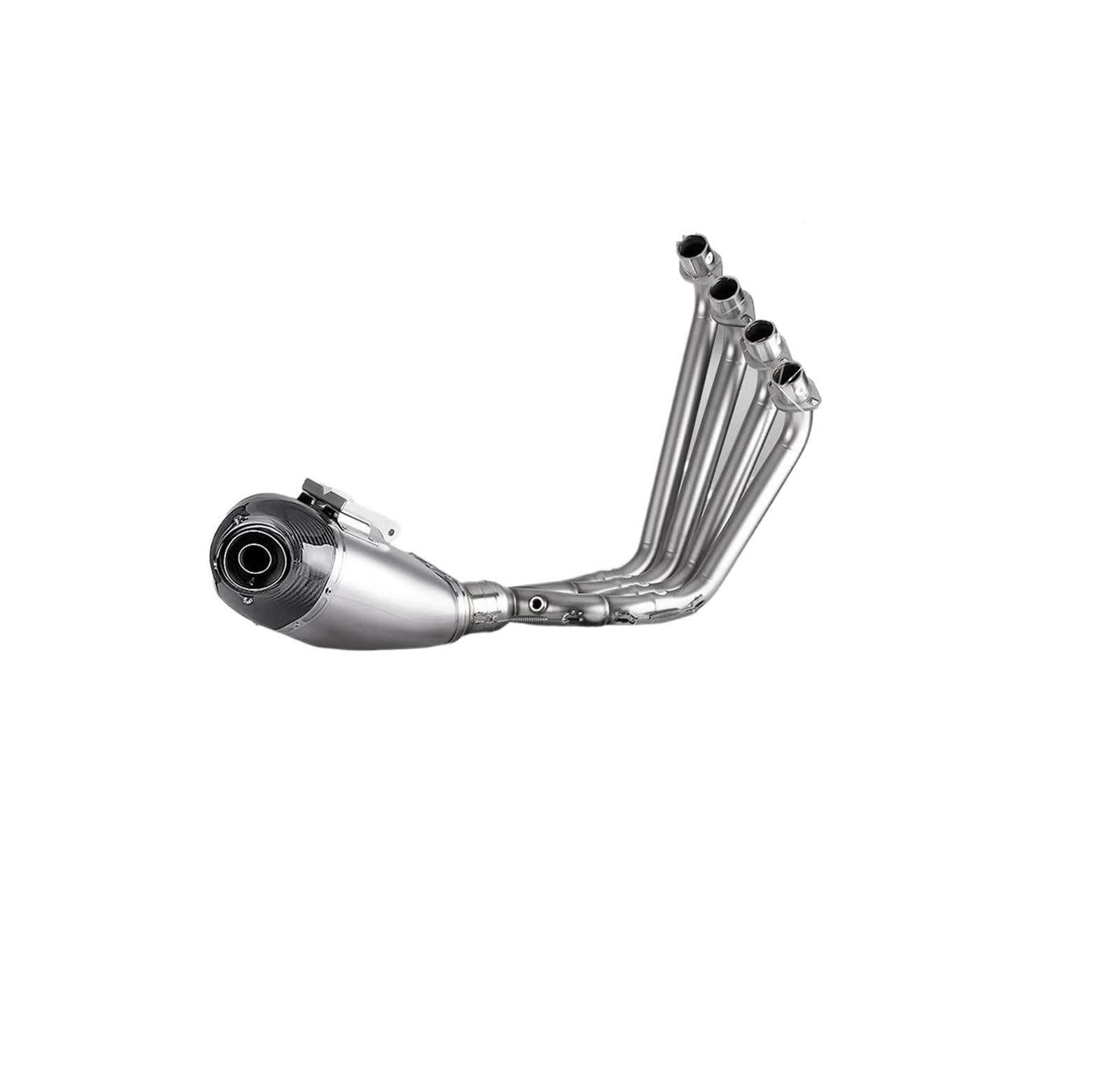 Universal Kurzes Muster Slip-On Tube Link für HON&DA CBR650R CBR650F CB650R CB650F 2019-2022 Motorrad Komplette Auspuffanlage mit modifiziertem Front- und Mittelschalldämpfer, von BEPHON