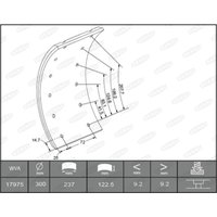Bremsbelagsatz, Trommelbremse BERAL 1735109306015613 von Beral