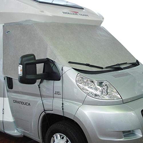 Berger Windowcover FIAT Ducato 2002 Frontscheibe Hitzeschutz Camping Reisemobil Sichtschutz grau von BERGER