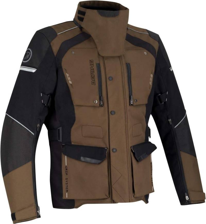 BERING Motorradjacken BRONCO Schwarz/Braun, Schwarz/Braun, 3XL von BERING