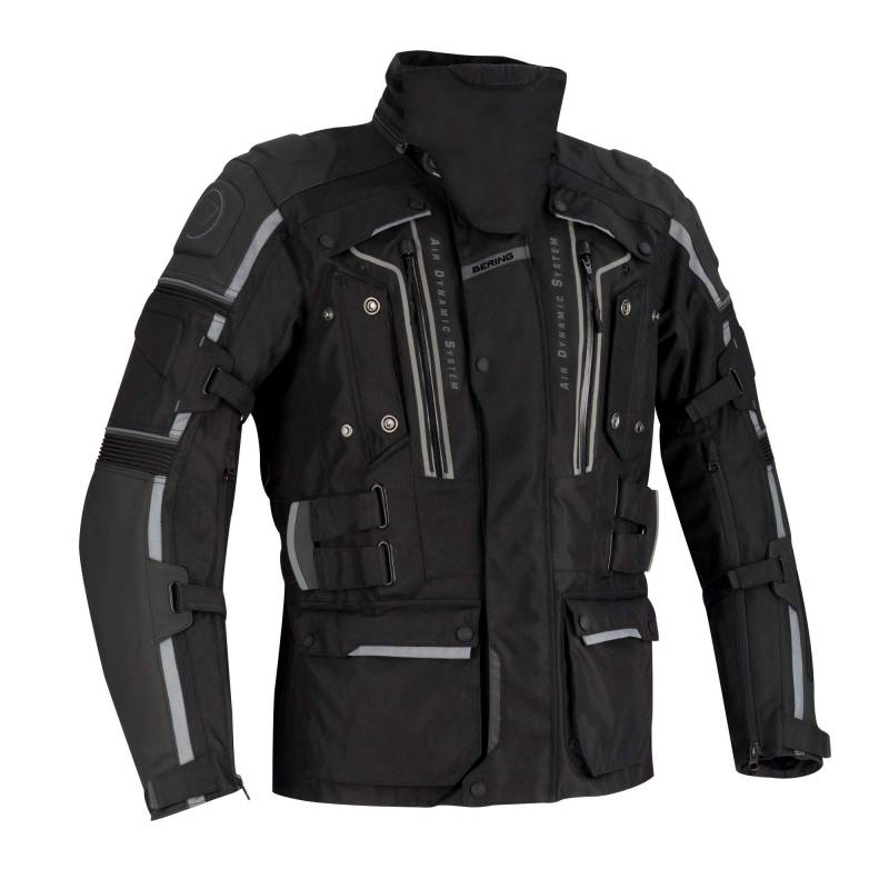 BERING Motorradjacken SANTIAGO Schwarz/Grau, Schwarz/Grau, M von BERING