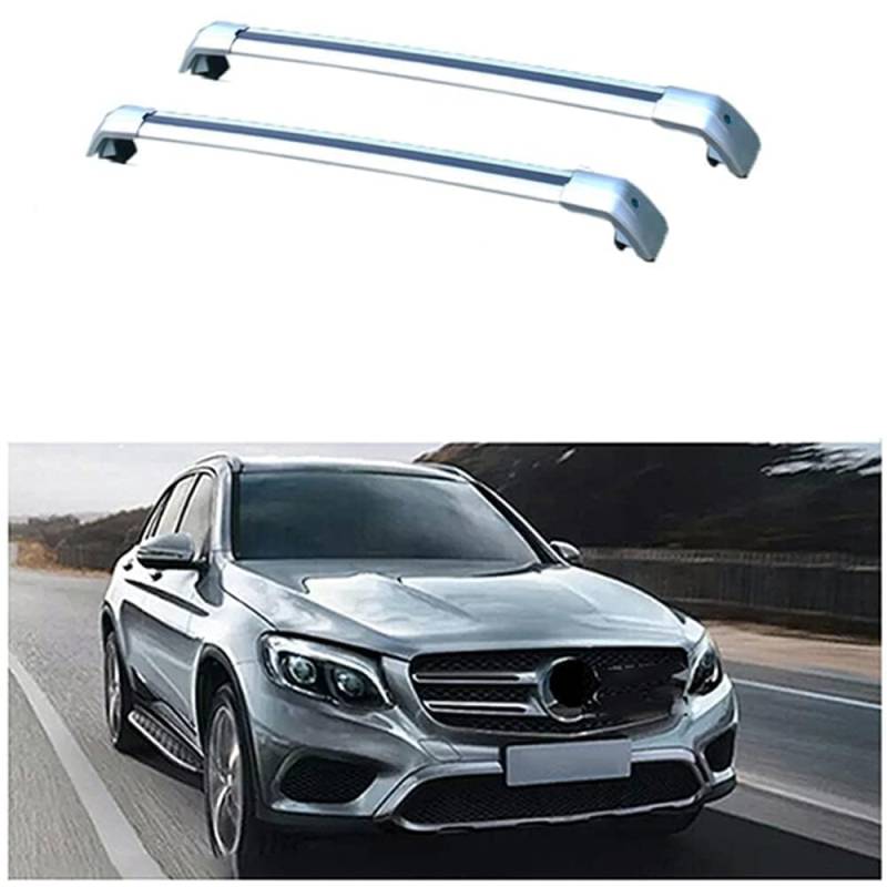 Dachträger, für Benz GLC SUV X253 2015-2023 250 300 Dachträger Gepackträger Relingträger Dachreling Dachgepäckträger Auto Zubehör,A von BEROZA