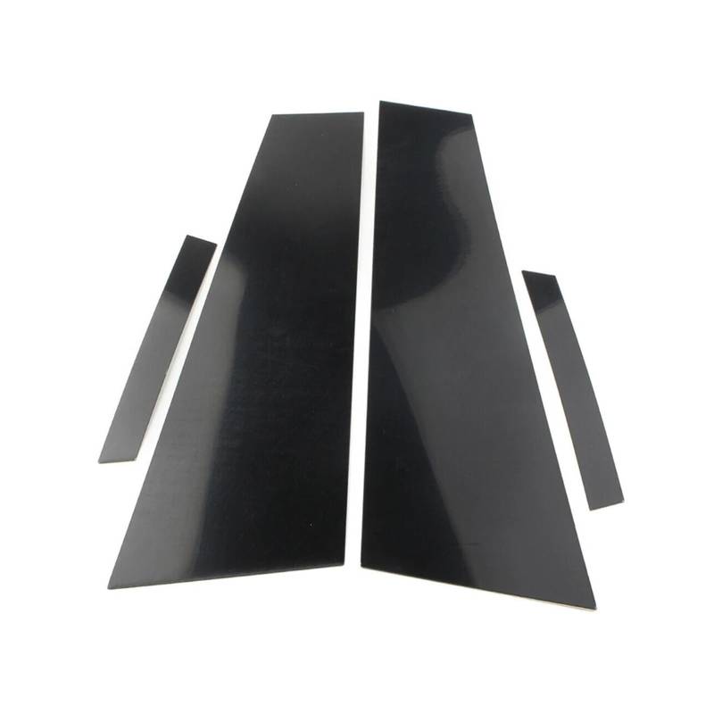 BERTGDA Auto-Säulenpfosten-Türfenster-Zierabdeckung, passend for Mercedes, C219 Cls 2006–2011, Zubehör, Außenverkleidung in glänzendem Klavierschwarz Auto dekorative Fenstersäulenabdeckung von BERTGDA