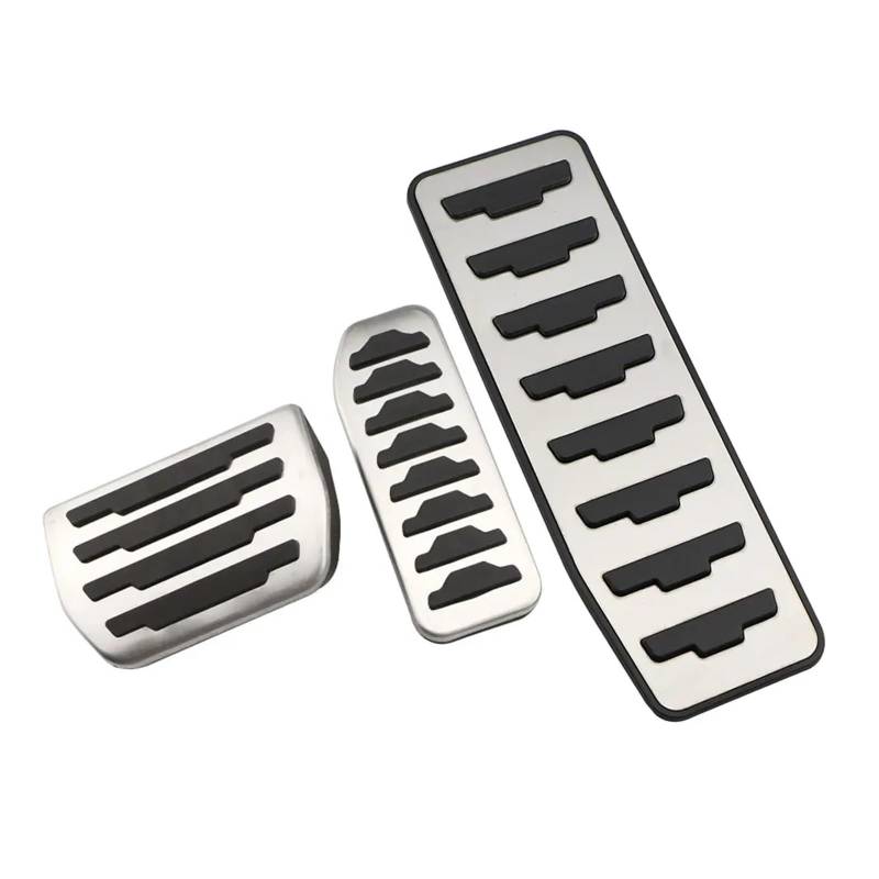 BERTGDA Car Pedals Cover,Fit For Land Rover, Freelander 2007-2015 Brake Pedal Foot Rest Pedal Pad Car Styling Auto-Beschleuniger- und Bremsabdeckungen(3Pcs AT With Rest) von BERTGDA