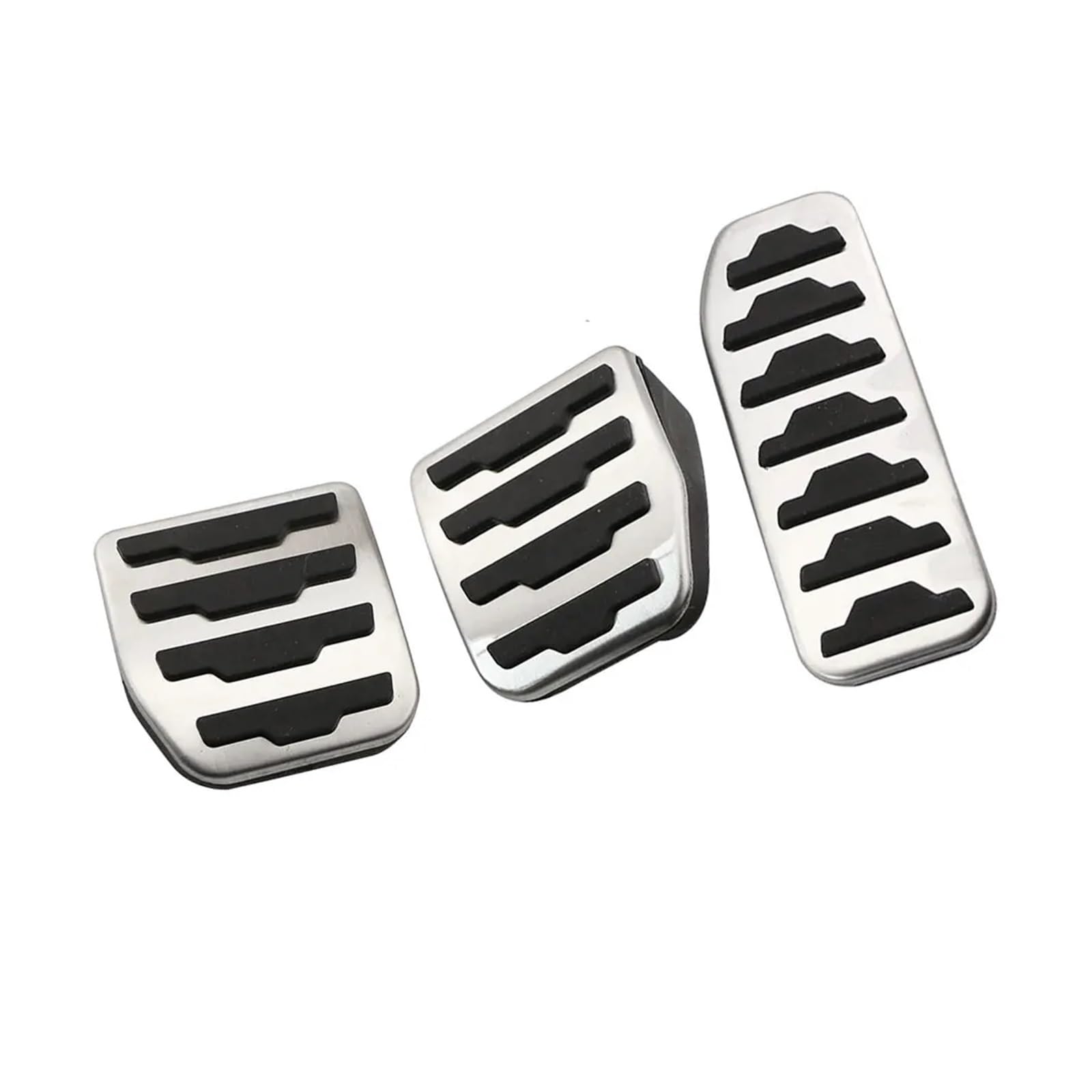 BERTGDA Car Pedals Covers,Fit For Jaguar, E-Pace Epace 2017-2021 Auto Stainless Steel Auto Brake Pedal Protection Auto-Beschleuniger- und Bremsabdeckungen(MT Style) von BERTGDA