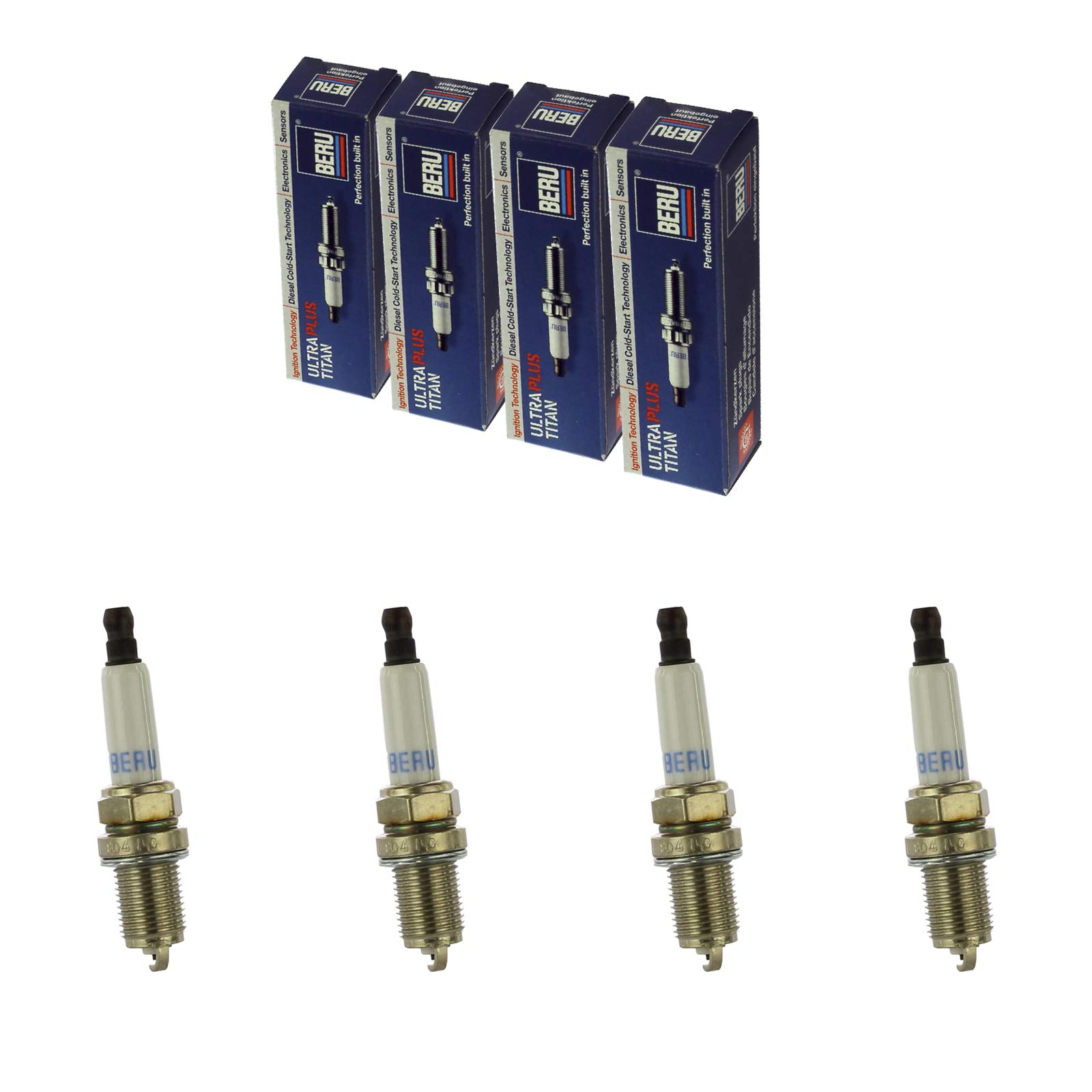 4x BERU Zündkerze Zuendkerze ULTRA Z272 // 14 F-7 HURU02 Set / 4-Zylinder von BERU