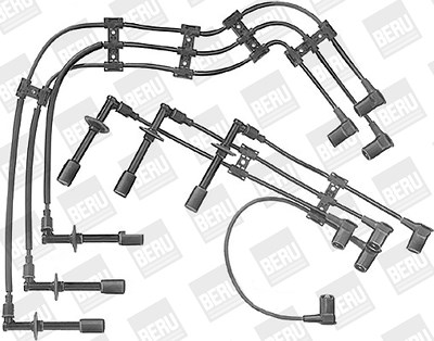 Beru Zündleitungssatz [Hersteller-Nr. ZE715] für Porsche von BERU