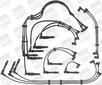 Beru Zündleitungssatz [Hersteller-Nr. ZE751] für Porsche von BERU