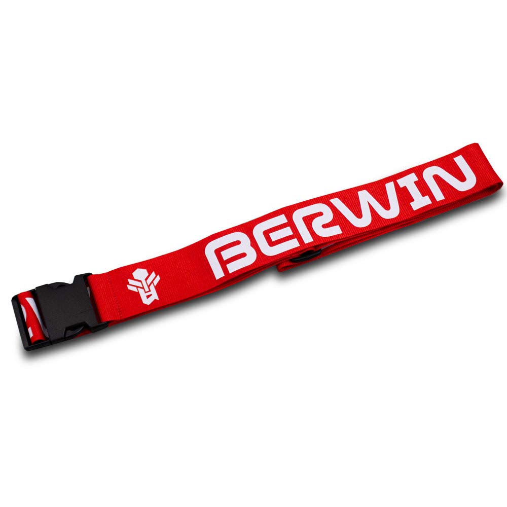 BERWIN® Koffergurt Kofferband Kofferiemen Gepäckband Riemen Gurt bis 160cm (Rot, 1x) von BERWIN