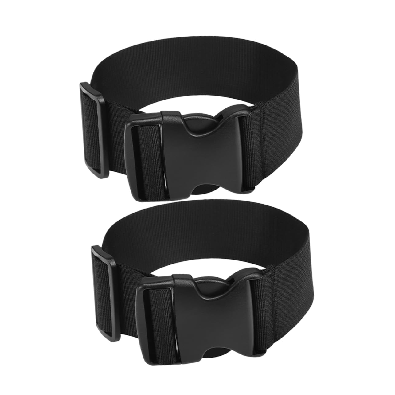 BESPORTBLE 2St Verstellbare Träger Gepäck Schlösser Bote Laufgürtel Beutel koffergürtel kofferband koffergurt kofferbänder Kofferset Riemen mit Clips Schnallenriemen verstellbar Nylon Black von BESPORTBLE