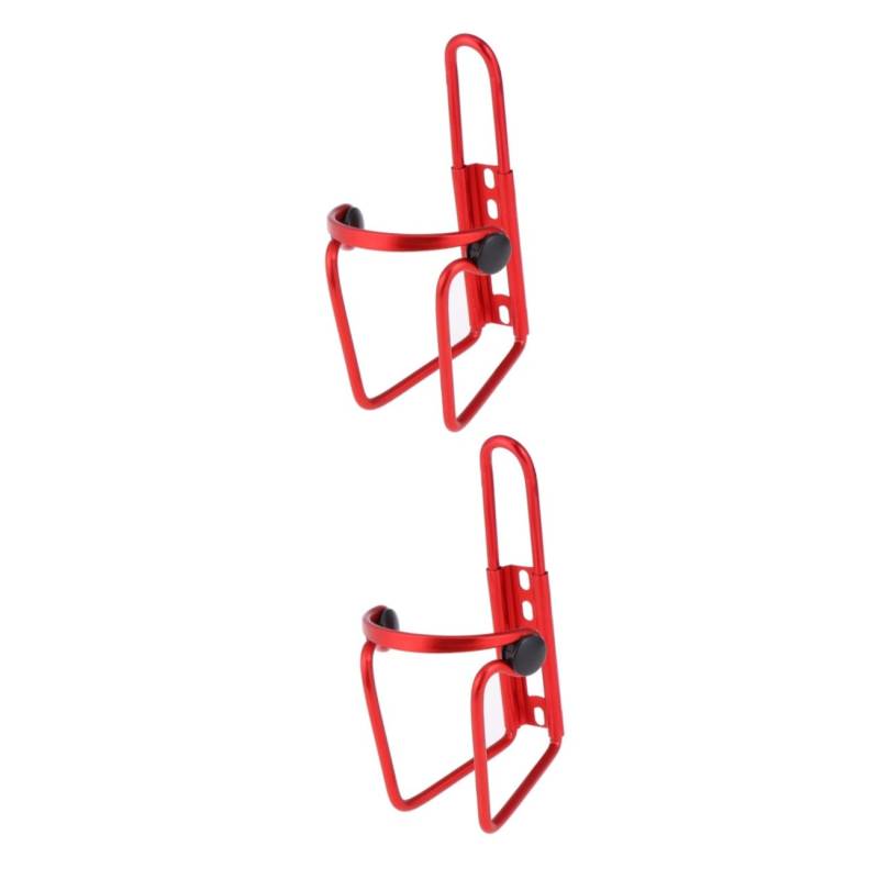 BESPORTBLE 2st Flaschenhalter Fürs Fahrrad Halter Für Fahrrad -wasserflaschenhalter Gestell Flaschenregal Fahrrad Mit Wasserflasche Flaschenhalter Reiten Totes Fahrrad Rot von BESPORTBLE