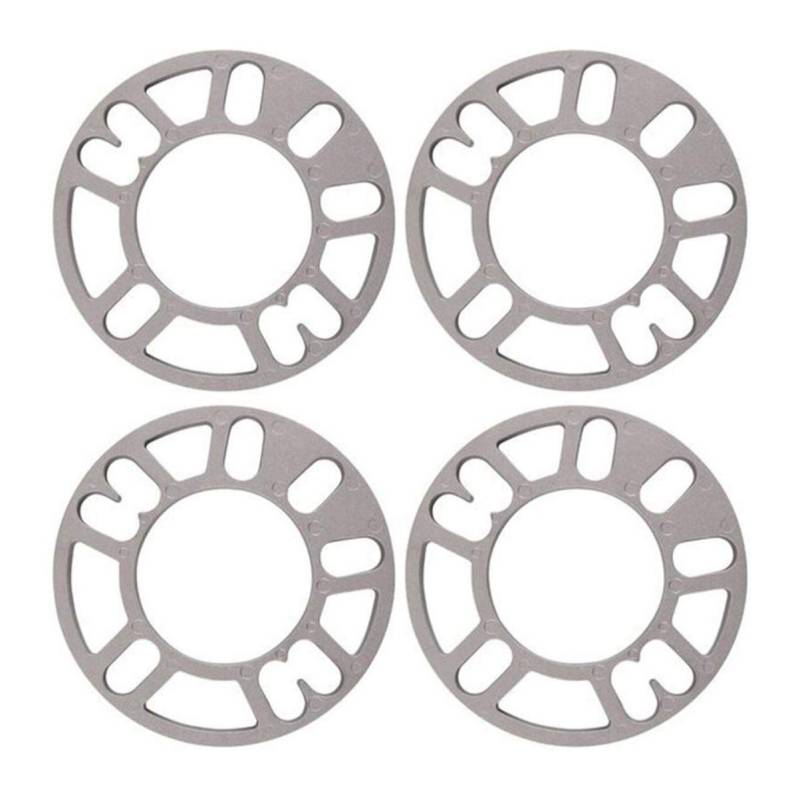 BESPORTBLE 4Pcs Spurverbreiterungen Distanzscheiben Platte Legierung Aluminium 4 5 Stud für Autocar Universal von BESPORTBLE