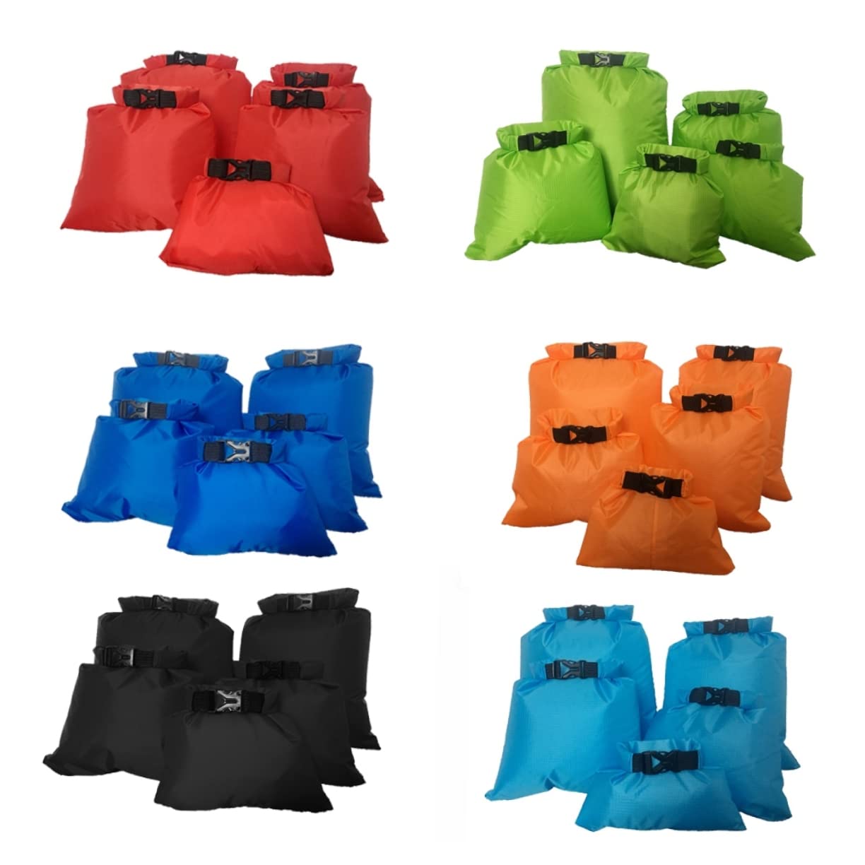 BESPORTBLE 5 STK Wasserdichter Packsack Kajaks Packsack Rucksack Tauch-packsack Leichter Rucksack Trockener Sack Wasserdichter Rucksack Trockener Kompressionssack Rafting-Tasche Draussen von BESPORTBLE