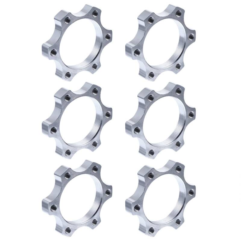 BESPORTBLE 6St Scheibenbremse montieren Abstandshalter für Fahrradsteuersätze fliegen Anschlüsse künstliches Zeichen bremsbeläge bremskeil Adapter werkzeug Mountainbike-Tool Aluminium Silver von BESPORTBLE