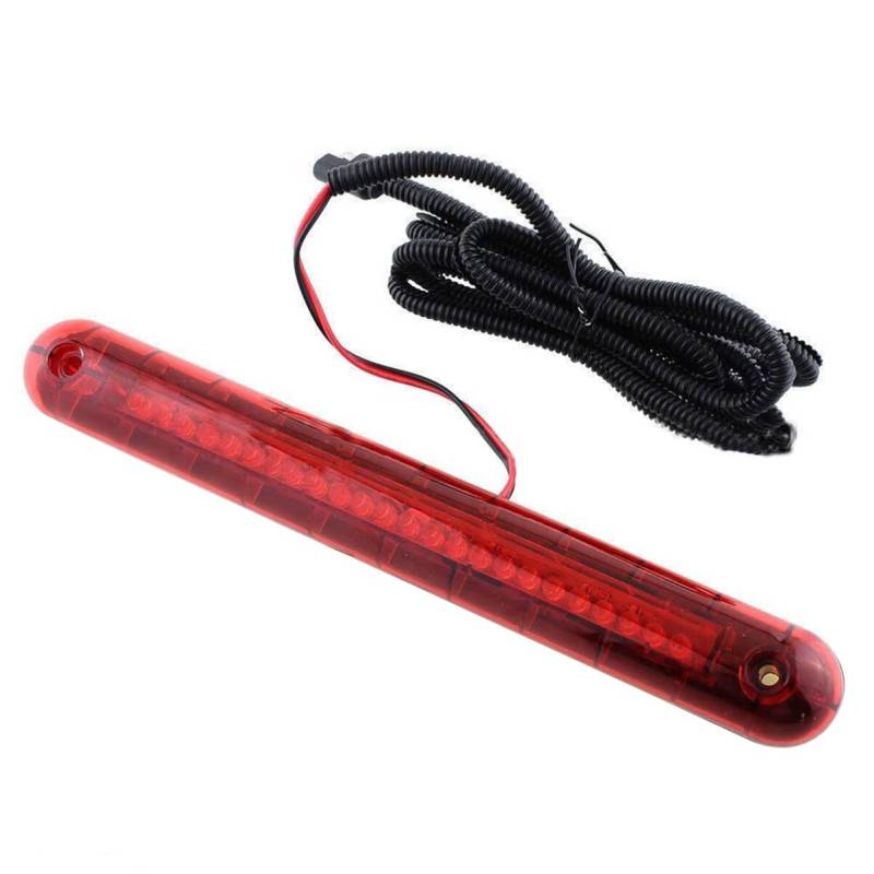 BESPORTBLE Auomotive Auto Hohe Halterung 3Rd Bremslicht Bremsleuchte Rot 24 LED 12V Universal Autobremse Bremsleuchte Hohes Bremslicht von BESPORTBLE