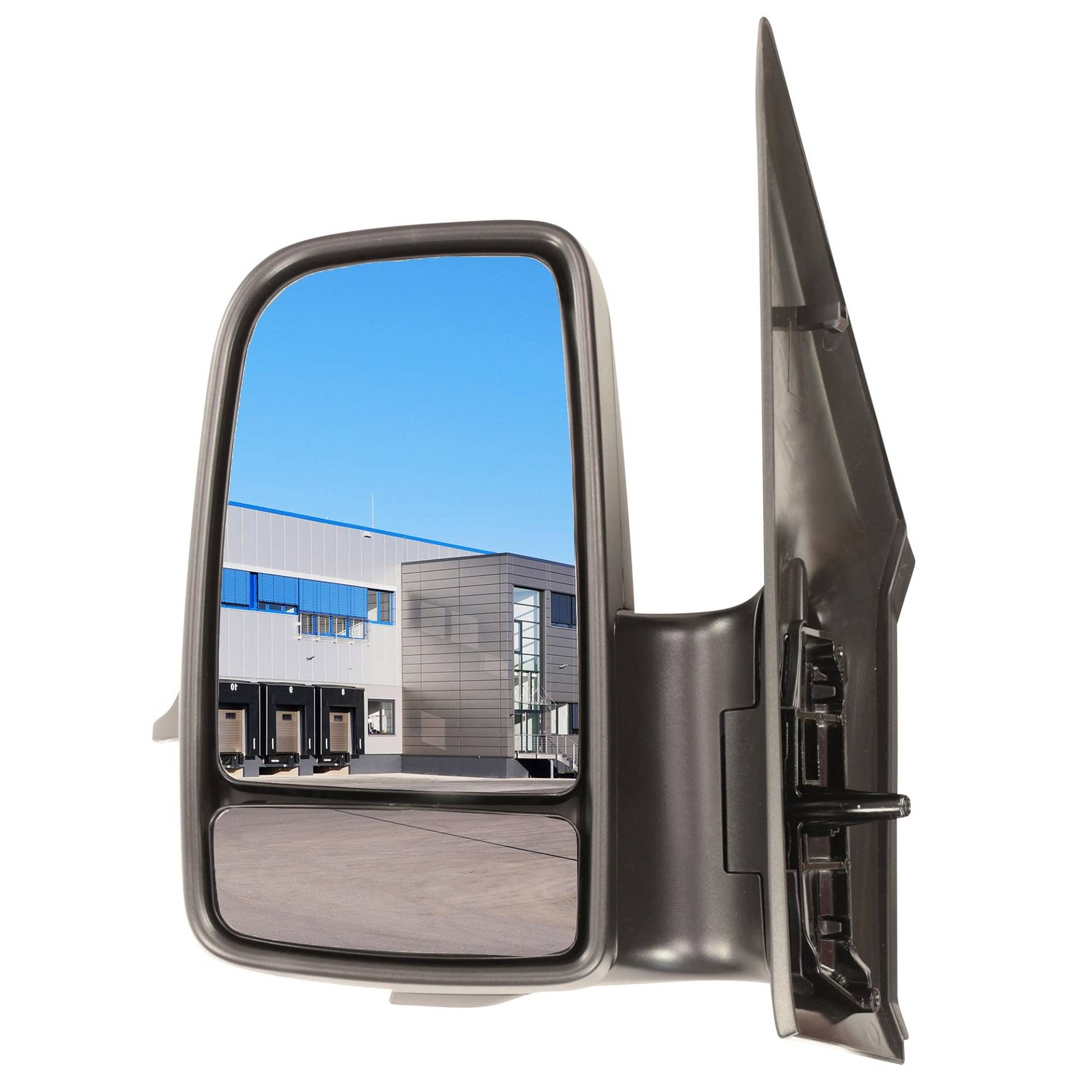 BESTPRICE 1x Elektrischer Außenspiegel links beheizbar Seitenspiegel konvex mit Weitwinkelspiegel mit Weitwinkelspiegel Kompatibel mit MERCEDES-BENZ SPRINTER 3, 5-t Bus (B906), SPRINTER 3, 5-t Kasten von BESTPRICE