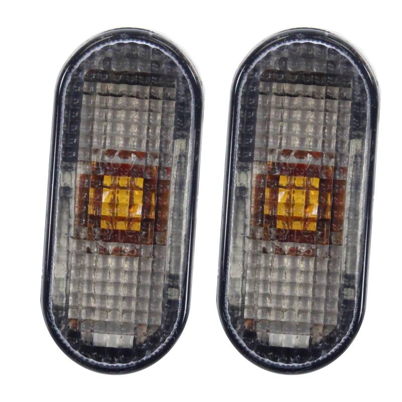 BESTPRICE 2x Blinker seitlich oval rauchgrau ohne Lampenträg ohne Lampenträger von BESTPRICE